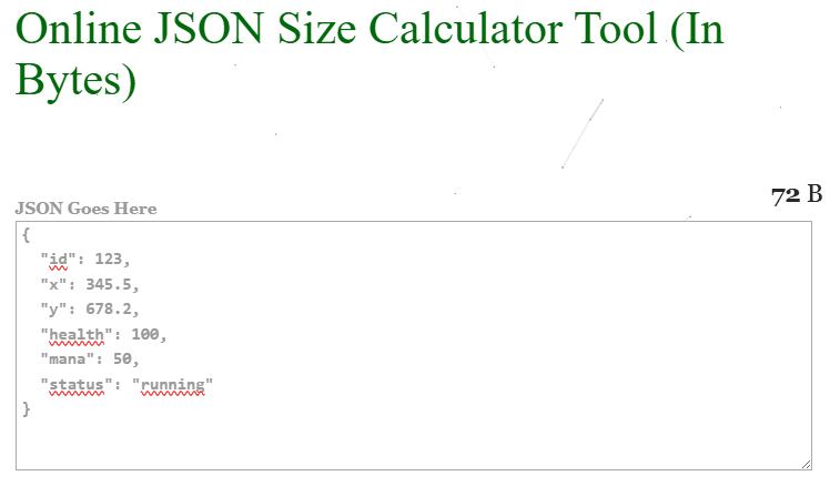 JSON Size
